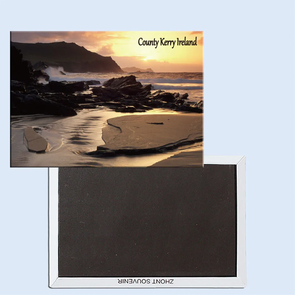 

Clogherhead Beach, Dingle Peninsula, County Kerry, Ireland, Refrigerator magnet, Tourist souvenirs, Home creative ornaments24680