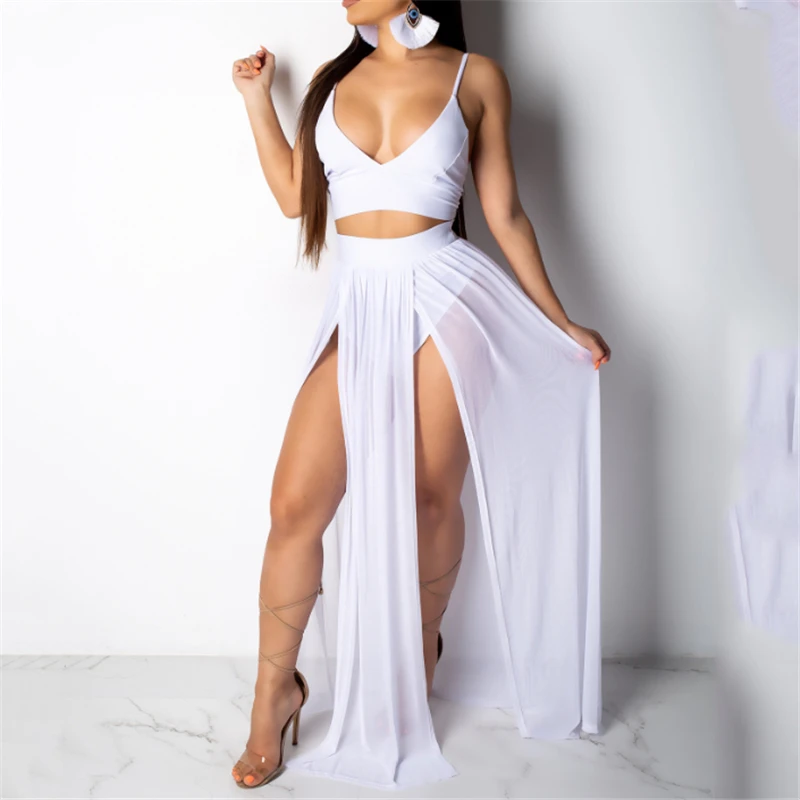 Женская Клубная одежда пляжный короткий укороченный топ женские топы юбка