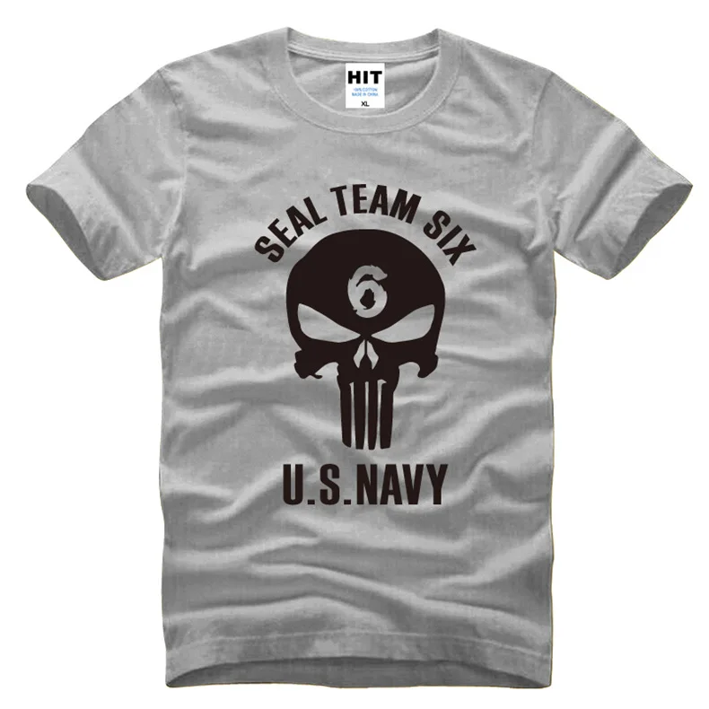Seal Team Six US NAVY креативная Новинка для мужчин s Мужская футболка новая хлопковая футболка с короткими рукавами и круглым вырезом Camisetas Hombre