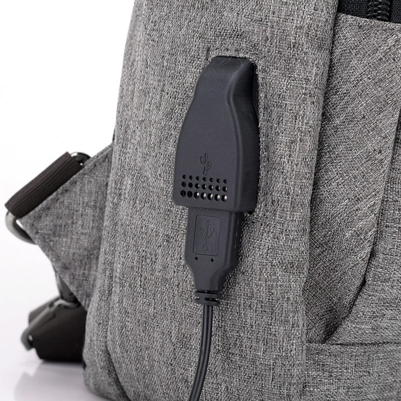 Новое поступление USB Противоугонная пряжка дизайн высокая емкость нагрудная сумка мужская сумка через плечо костюм для Pad водоотталкивающая сумка на плечо