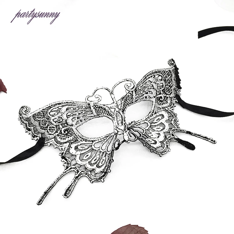 PF бабочка кружева маска пикантные женские вечерние Маска Тушь Хэллоуин карнавал