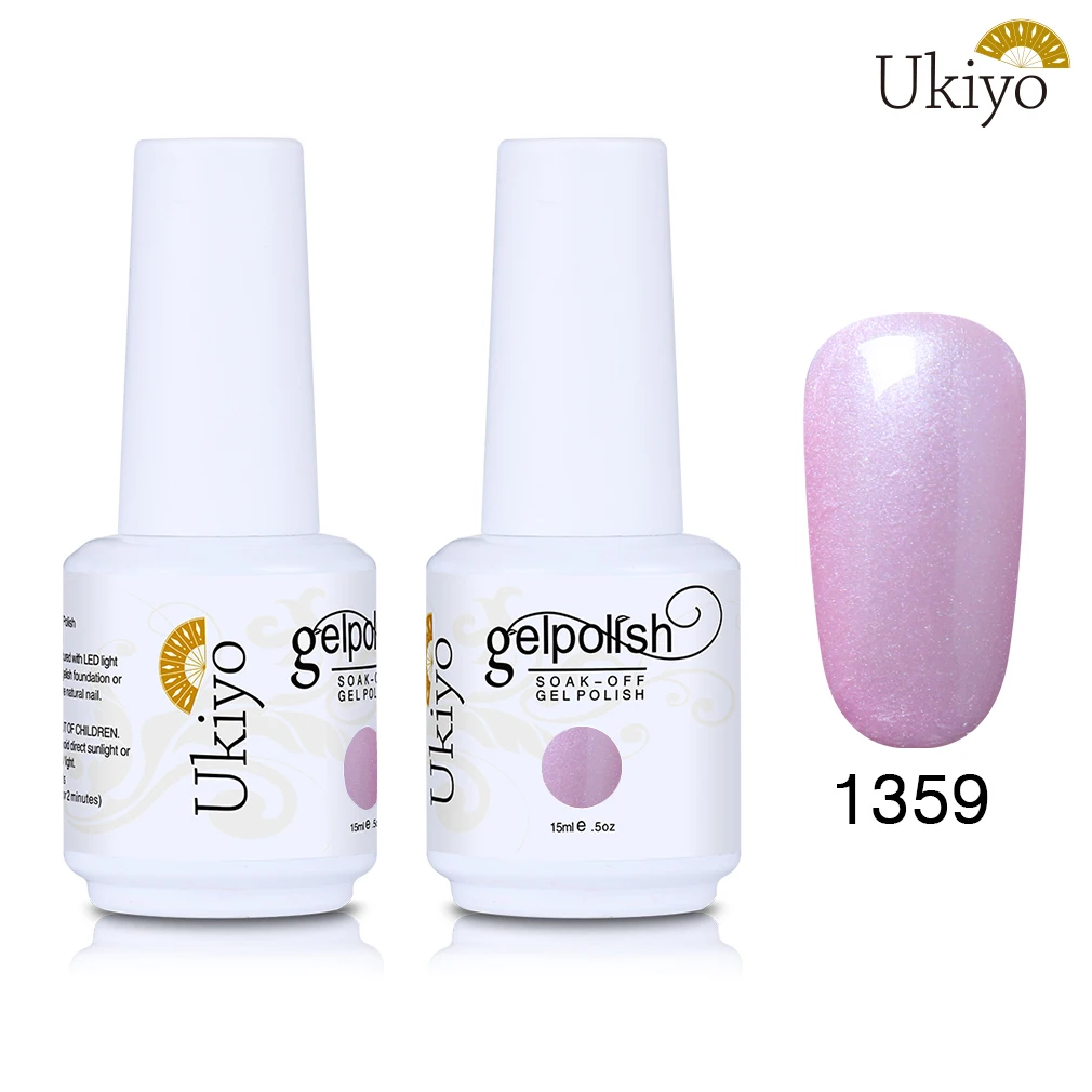 1359 Ukiyo 15 мл Лак для ногтей 170 великолепный цвет Гель-лак для ногтей Vernis полуперманентное верхнее покрытие Базовое покрытие гель-лаки для ногтей Гель-лак - Цвет: 1359