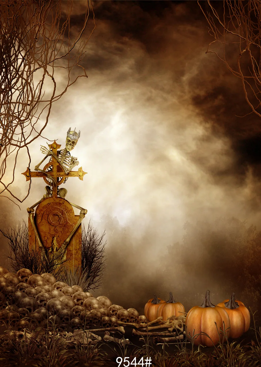 Ужас Хэллоуин террор череп карнавал вечерние фотографии фонов фото студия