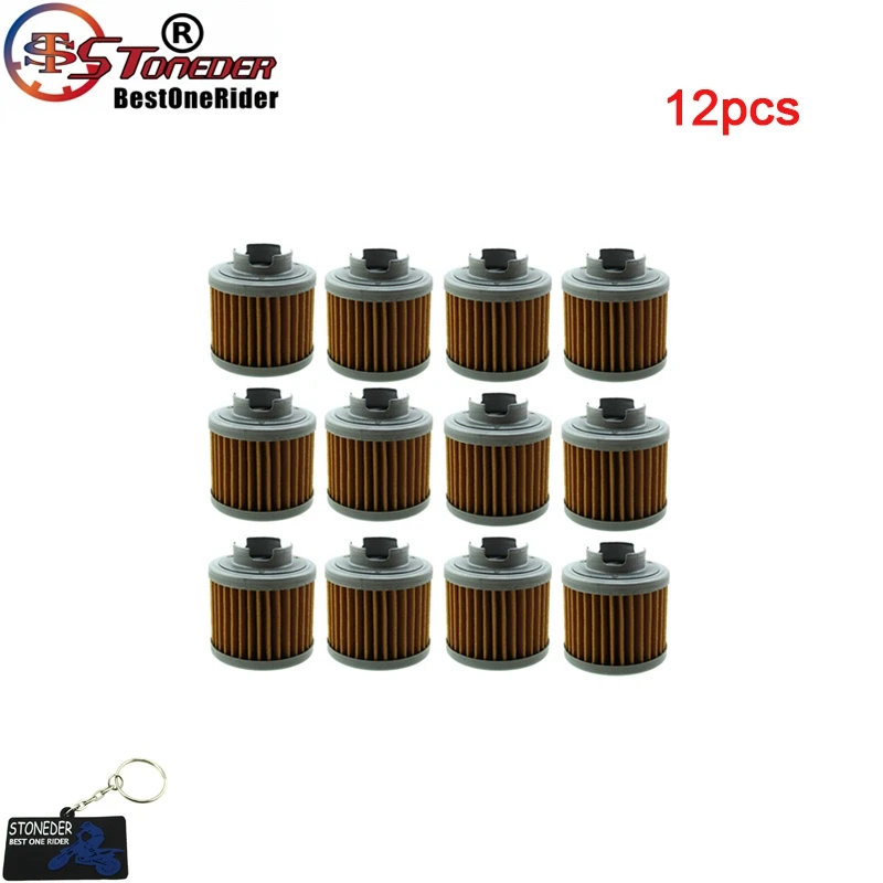 12pcs Масляный фильтр STONEDER для Zongshen 155cc ZS155 YX 150cc 160cc двигателя питбайк мотоцикл - Цвет: 12pcs