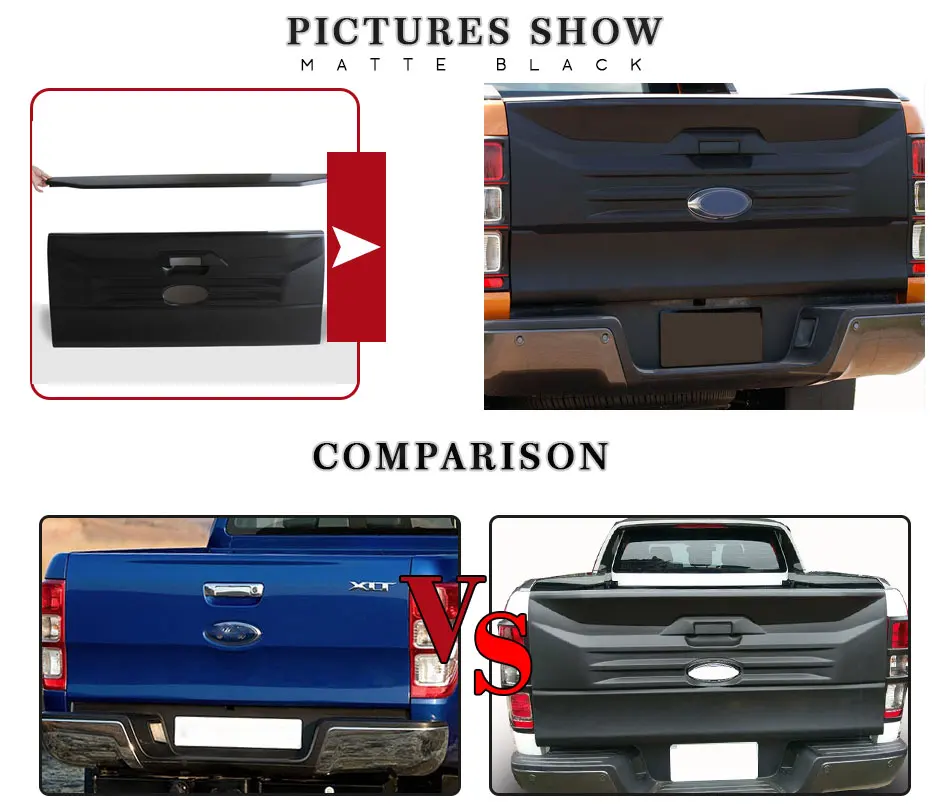 Хвост ворота грузовик крышка аксессуары для Ford Ranger T6 T7 T8 2012 2013 216 Wildtrak