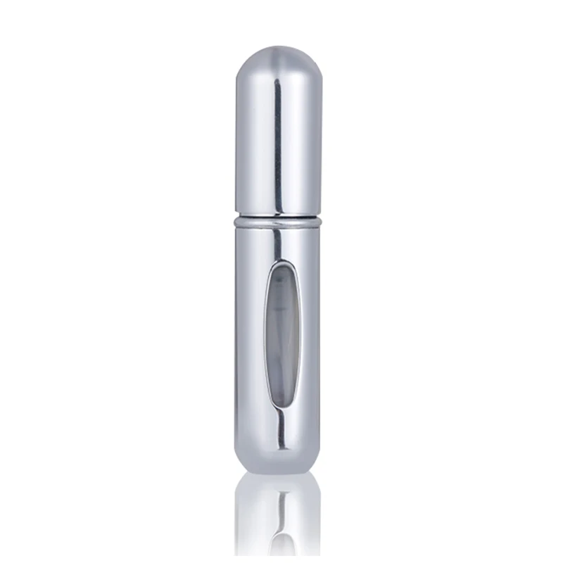 bright silver Anpro 5 мл многоразовый мини флакон-спрей для духов Алюминиевый распылитель портативный дорожный косметический контейнер флакон для духов - Цвет: bright silver
