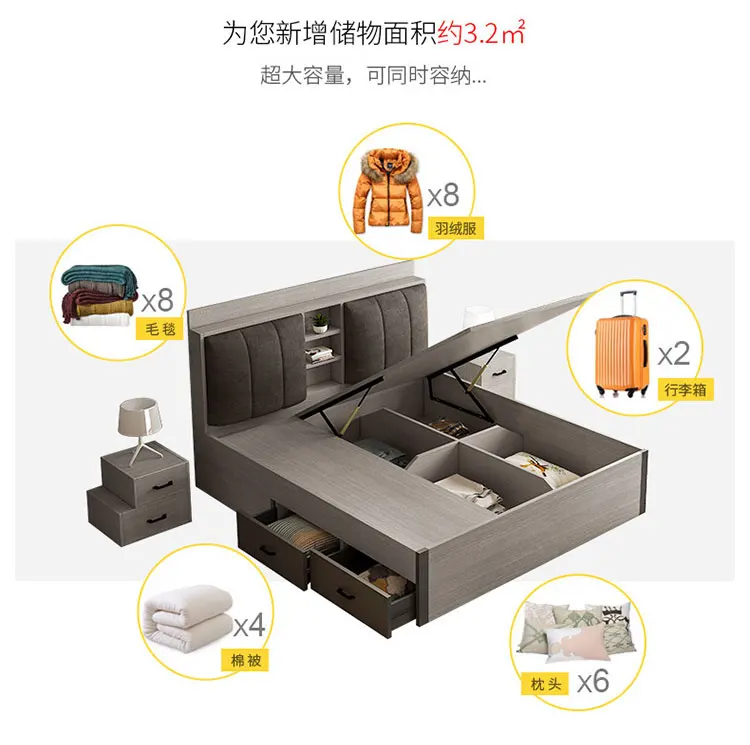 Рама DYMASTY натуральная кожа мягкая кровать современный дизайн кровать bett, cama мода king/queen Размер мебель для спальни