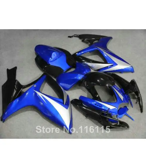 Литьевая форма под заказ обтекатель комплект для SUZUKI GSXR 600 750 K6 K7 2006 2007 синий белый