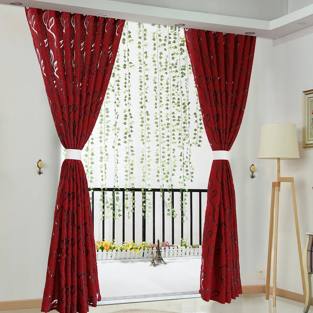 1 шт. домашняя искусственная Цветочная печать разделитель вуаль драпировка