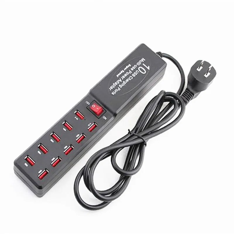 Супер скорость 10 USB зарядка с 5V 6A многоцелевой адаптер питания зарядное