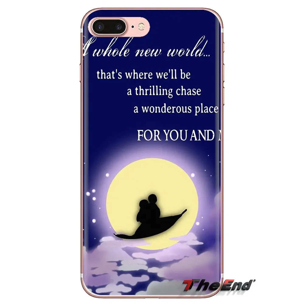 Aladdin Jasmine Princess For HTC One U11 U12 X9 M7 M8 A9 M9 M10 E9 Plus Desire 630 530 626 628 816 820 830 Transparent TPU Cases |