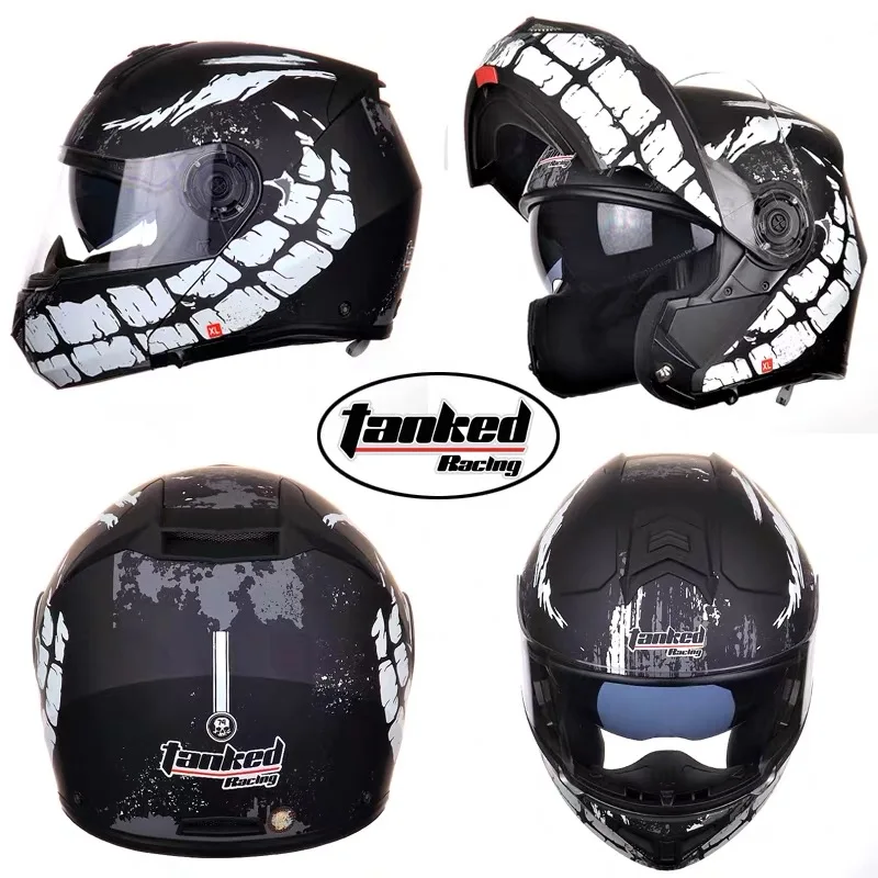 Новинка 2019 Европейский сертификат ECE немецкий гоночный откидной мотоциклетный