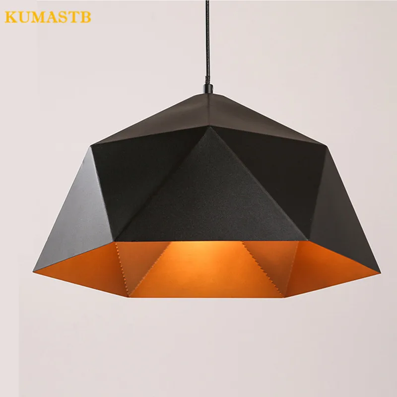 Лофт железная Пирамида абажур подвесной светильник современная столовая лампа