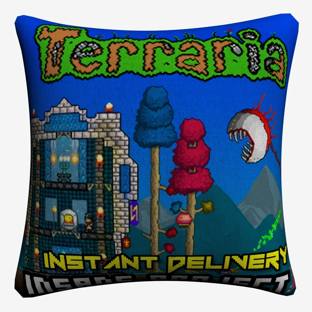 Terraria World видео игры искусства декоративное хлопковое белье Наволочка на подушку