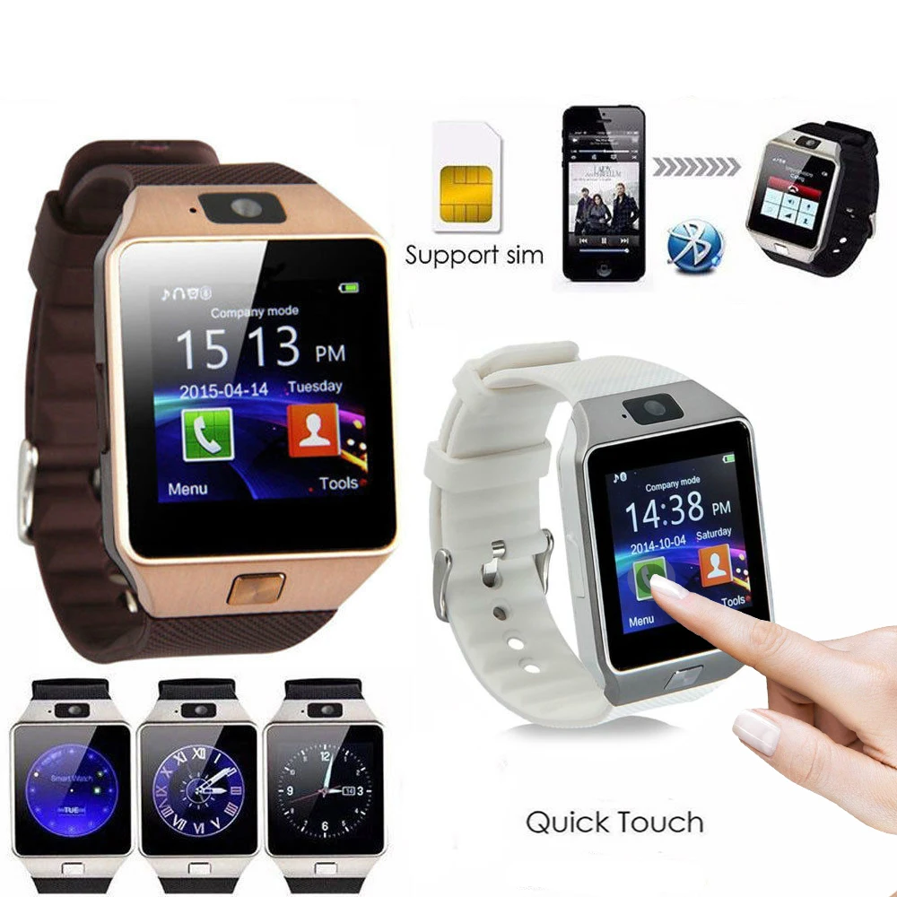 Zaoyimall оригинальный DZ09 Bluetooth мужские Smart Watch Поддержка SIM/карты памяти Носимых