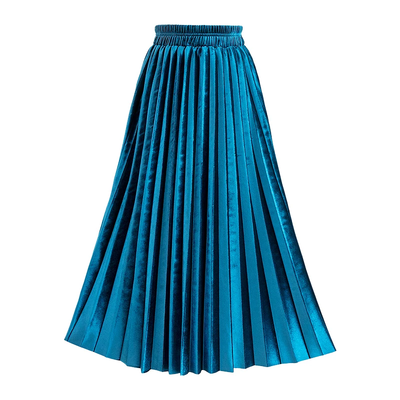 Летняя Осенняя плиссированная юбка Trytree Женская винтажная с высокой талией