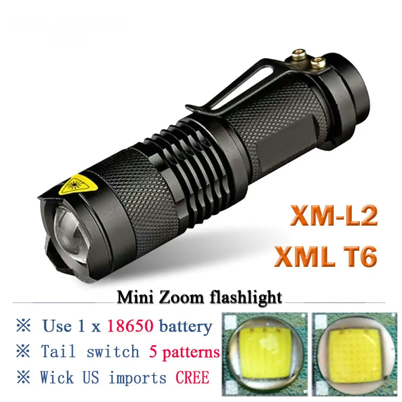Мини портативный фонарь 3800LM Водонепроницаемый светодиодный фонарь CREE XML T6 XM L2 5 режимов масштабируемый светодиодный фонарь penlight Linterna светодиодный