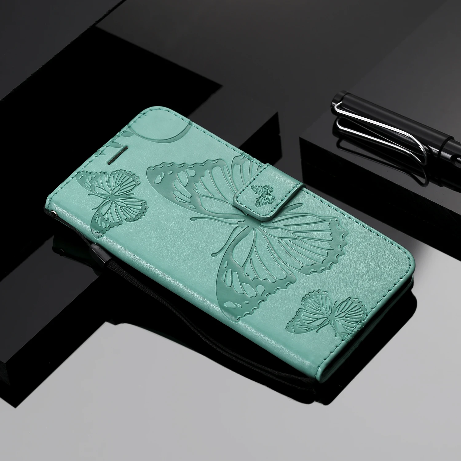 Для Apple iphone 11 Pro Max X XR XS чехол из тисненой кожи с бабочкой для apple 8 plus 7 6G 6S SE wallet Filp |