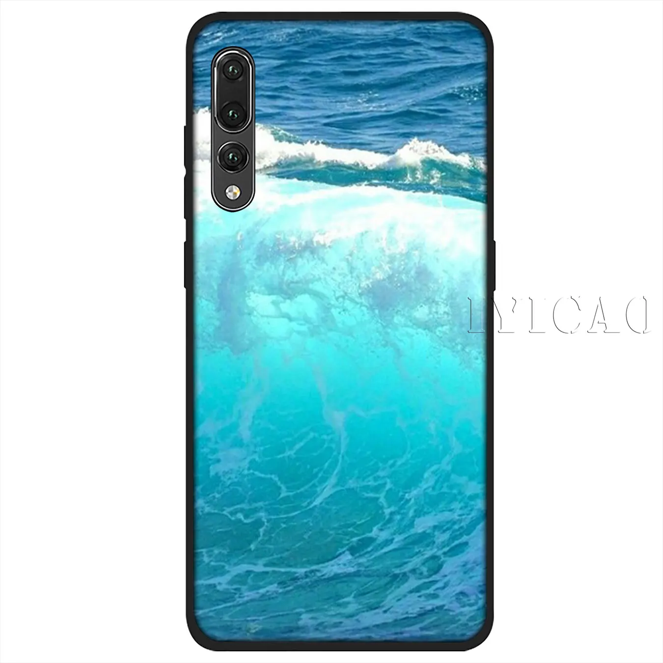 IYICAO Summer nature sea blue Ocean Waves Soft Silicone Case for Huawei P30 P20 Pro P10 P9 P8 Lite Mini 2017 2016 P smart Z 2019 |