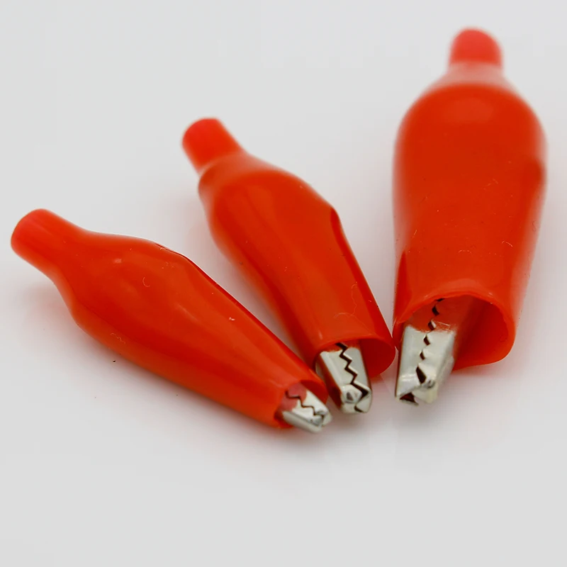 60 шт. металлический зажим крокодил Электрический для тестирования щупов 28 мм 35 45