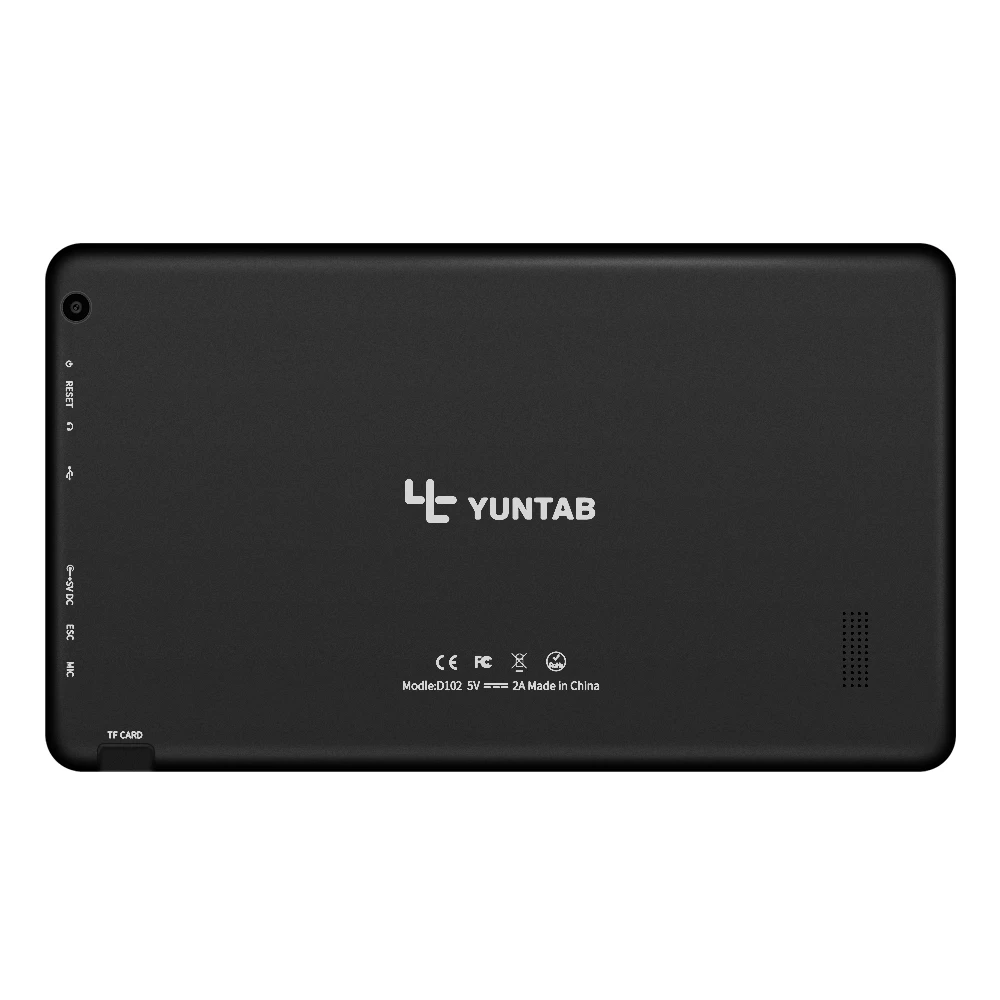 YUNTAB 10.1 inch D102 Android 6.0 Tablet PC Allwinner A33 Quad Core 1GB+8GB with Dual Camera 5500mAh battery (black) | Компьютеры и