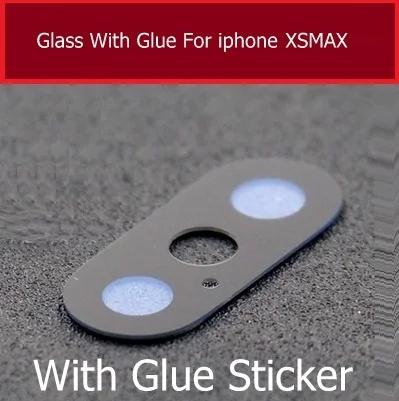 For iphone Xsmax New Rear Camera lens For iphone 4 4s 5 5s se 6 7 8 x xr xsmax plus Back camera glass with 3M Glue Sticker replacement parts - Цвет: For iphone Xsmax
