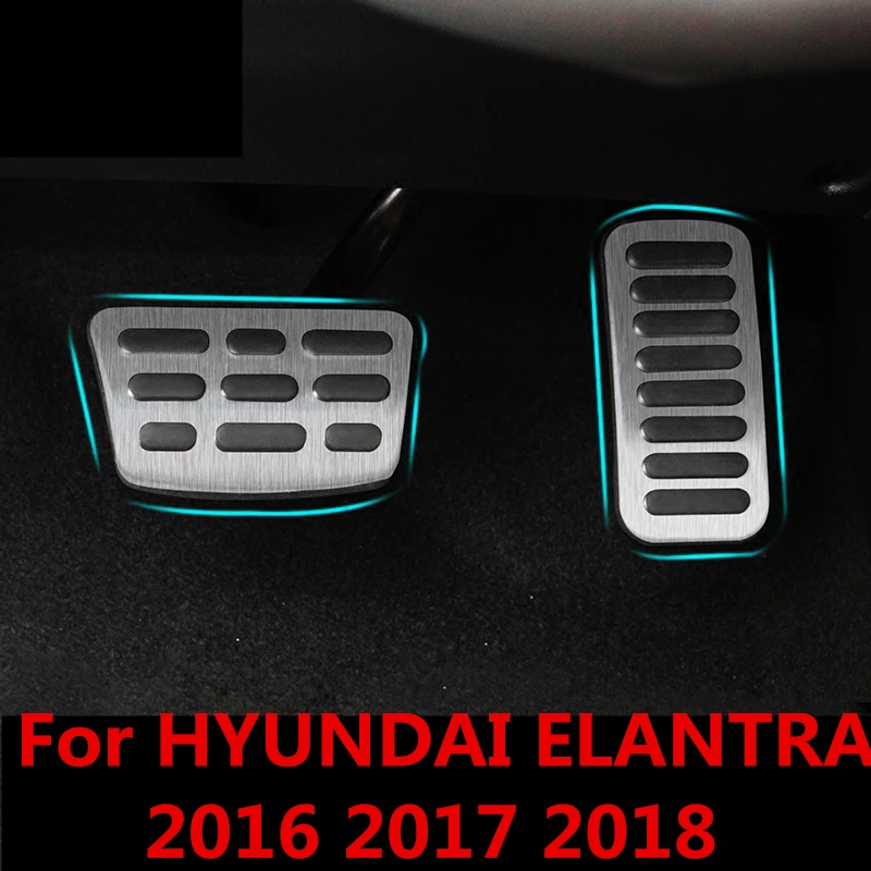 Для hyundai Elantra 2016 2017 2018 автомобильный Стайлинг крышка из нержавеющей стали для ног