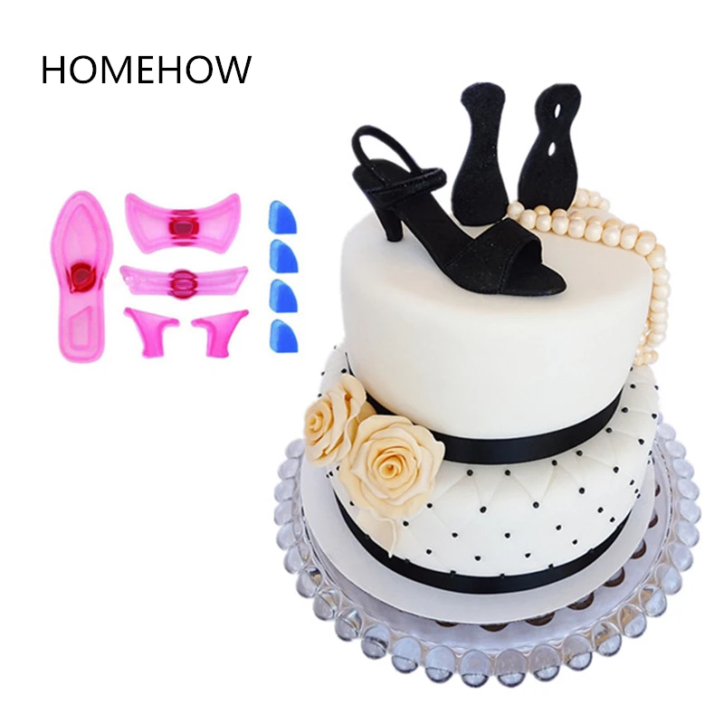 9 шт./лот маленькие женские туфли на высоком каблуке Форма для помадки 70*30 мм