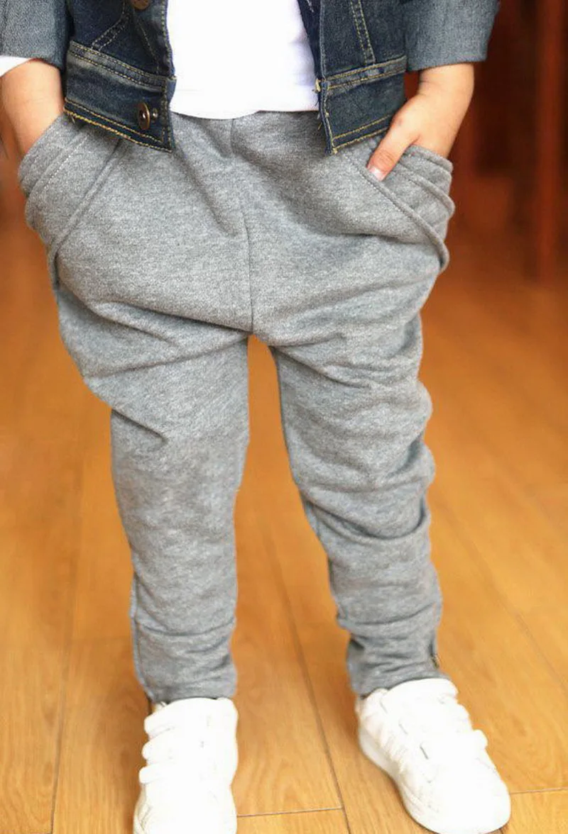 Boys Casual Pants Children Fashion Zipper Harlan Pants Kids/Baby Spring/Autumn Cotton Clothes