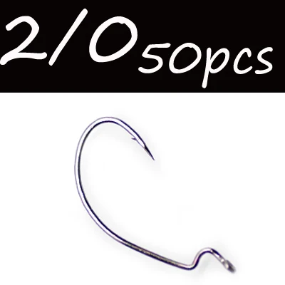 2I0 50PCS 50 шт. широкий зазор крючки для червейЧерный Sharp кровоточащая приманка Каролина/пластиковая приманка крючки для мягкая пластиковая приманка бас рыбалка рыболовный крючок - Цвет: 2I0 50PCS