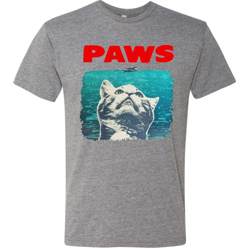 Футболка унисекс с карикатурой челюсти лап Забавная хлопковая облегающая