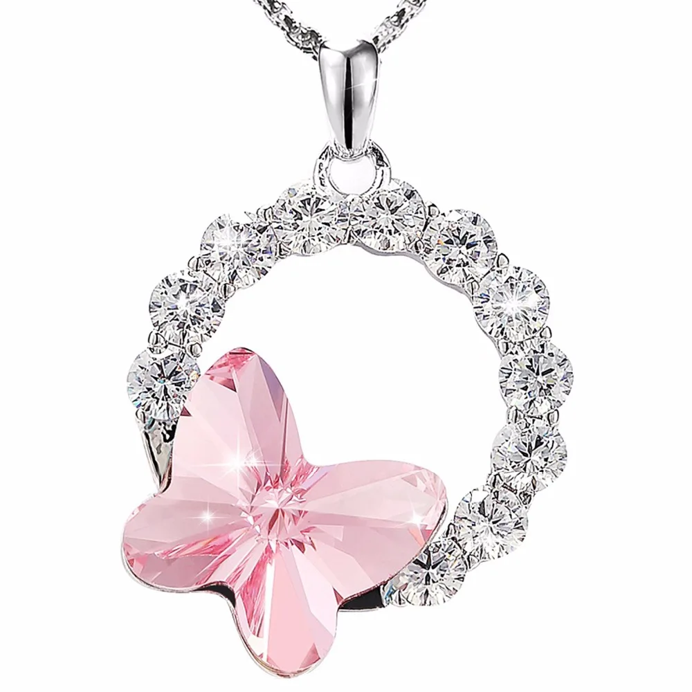 Warme Farben Кристалл от Swarovski женское ожерелье ювелирные украшения инкрустированные