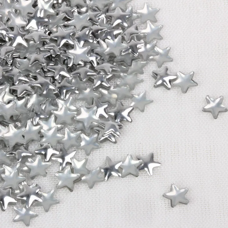 Beadsland серебряная звезда горячей фиксации Алюминий для DIY одежды сумки ювелирные