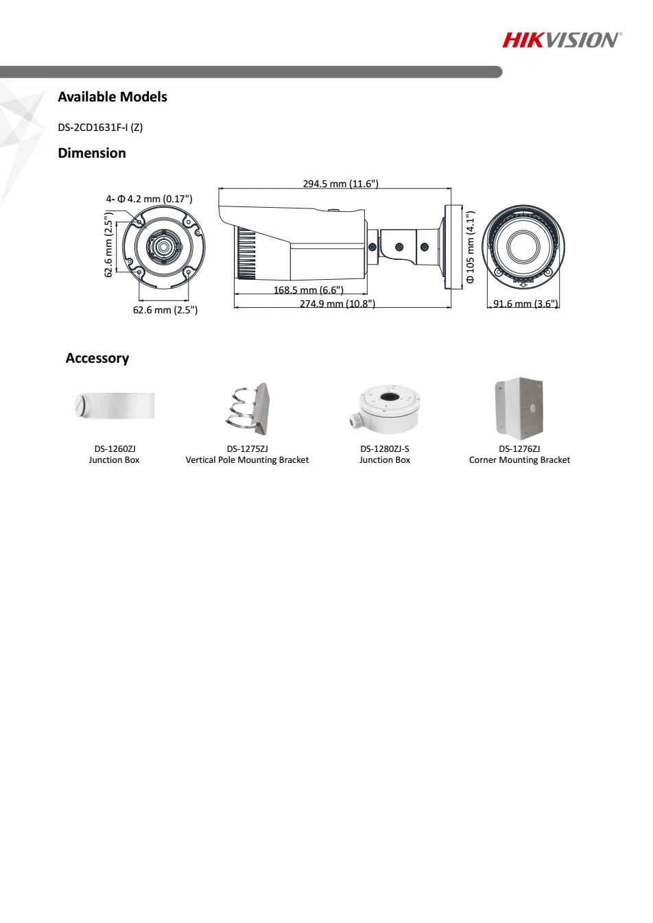 DS-2CD1631FWD-I,, Hik 3MP, цилиндрическая камера, ручная, с переменным фокусным расстоянием, аналогичная DS-2CD2635F-I, ip-камера безопасности, 30 м, IR