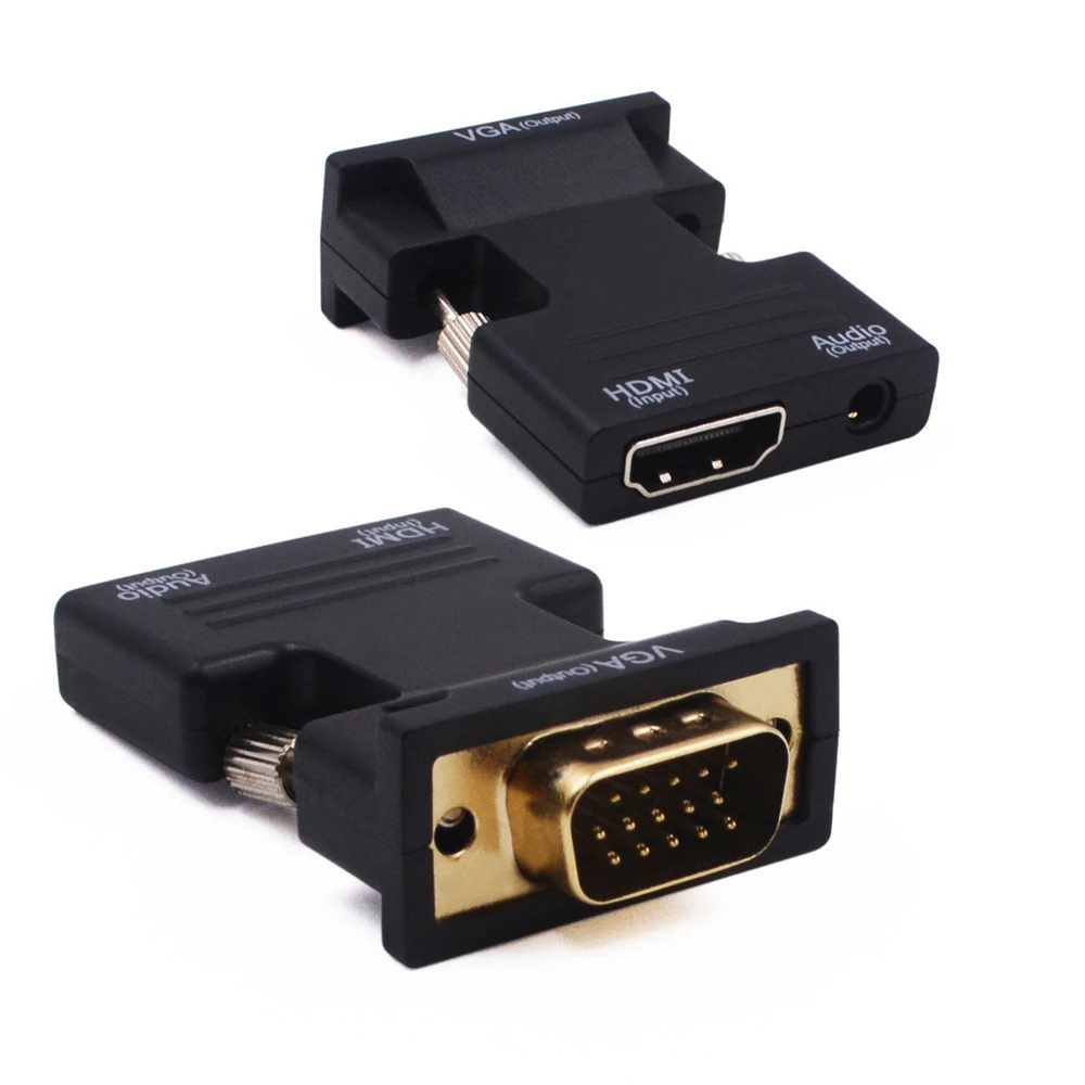 Переходник Digizulu 1080P HDMI/VGA цифровой преобразователь аналоговые аудио и видео для