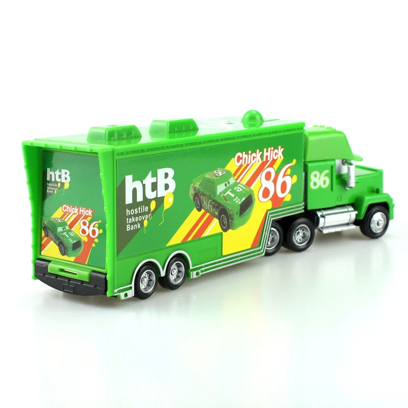 Машинки Disney Pixar 1:55 Mack дядюшка цыпленок Hick литые под давлением Металлические