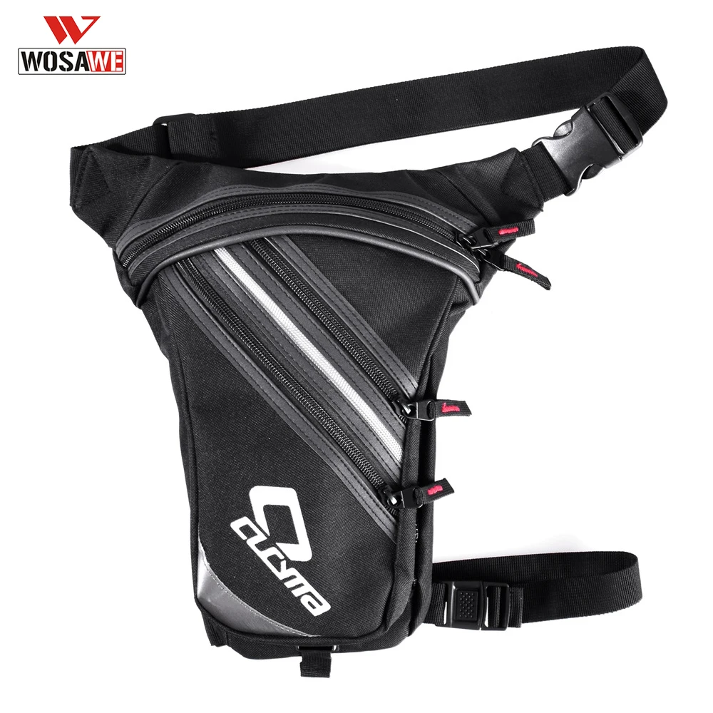 WOSAWE Мужская водонепроницаемая поясная сумка с заниженной талией на бедрах для
