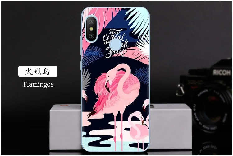 Xiaomi Mi A2 Lite чехол. Ультратонкий Мягкий силиконовый чехол из ТПУ с рисунком для Redmi 6
