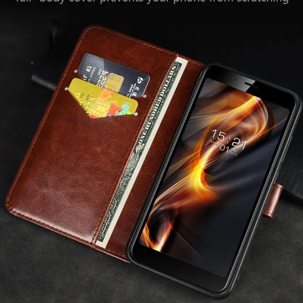 Pierves Luxury Flip PU Leather Wallet Cover Phone Case For FLY Power Plus 5000 Life Sky | Мобильные телефоны и аксессуары