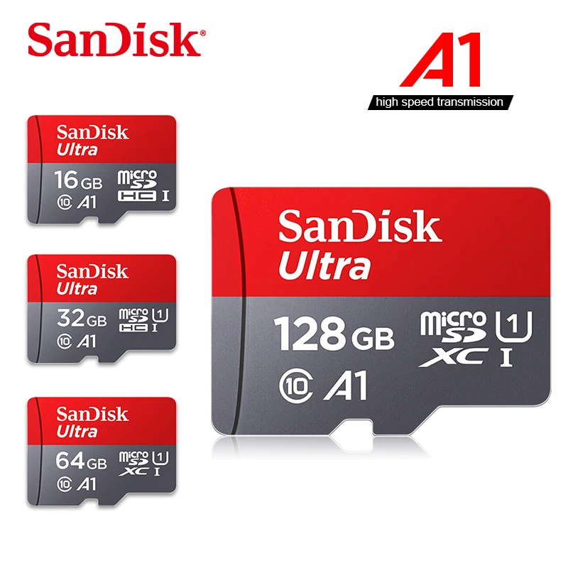 SanDisk A1 карта памяти 200 ГБ 128 Гб 64 98 МБ/с./с 32 Micro sd класс 10 UHS-1 флэш-карта Microsd TF/SD карты