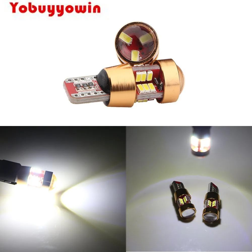

2 шт. W5W T10 светодиодный 3014 SMD Canbus автомобильная светодиодная лампа Светодиодная лампа Внутреннее внешнее освещение автостайлинг светодиодн...