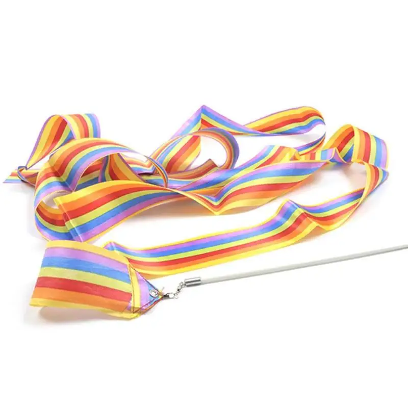 4 м танцевальная лента гимнастическая художественная гимнастика ритмичная