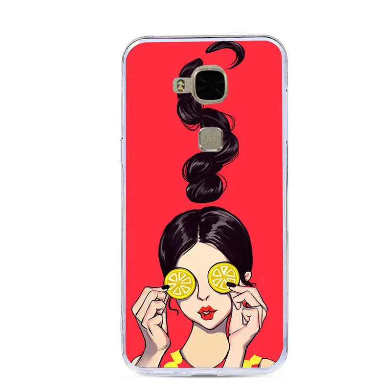 J&ampR Cute Animal Phone Case For Huawei G8 Cover Silicone Soft Maimang4 3D Relief Paint for GX8 D199 G7plus Cases |