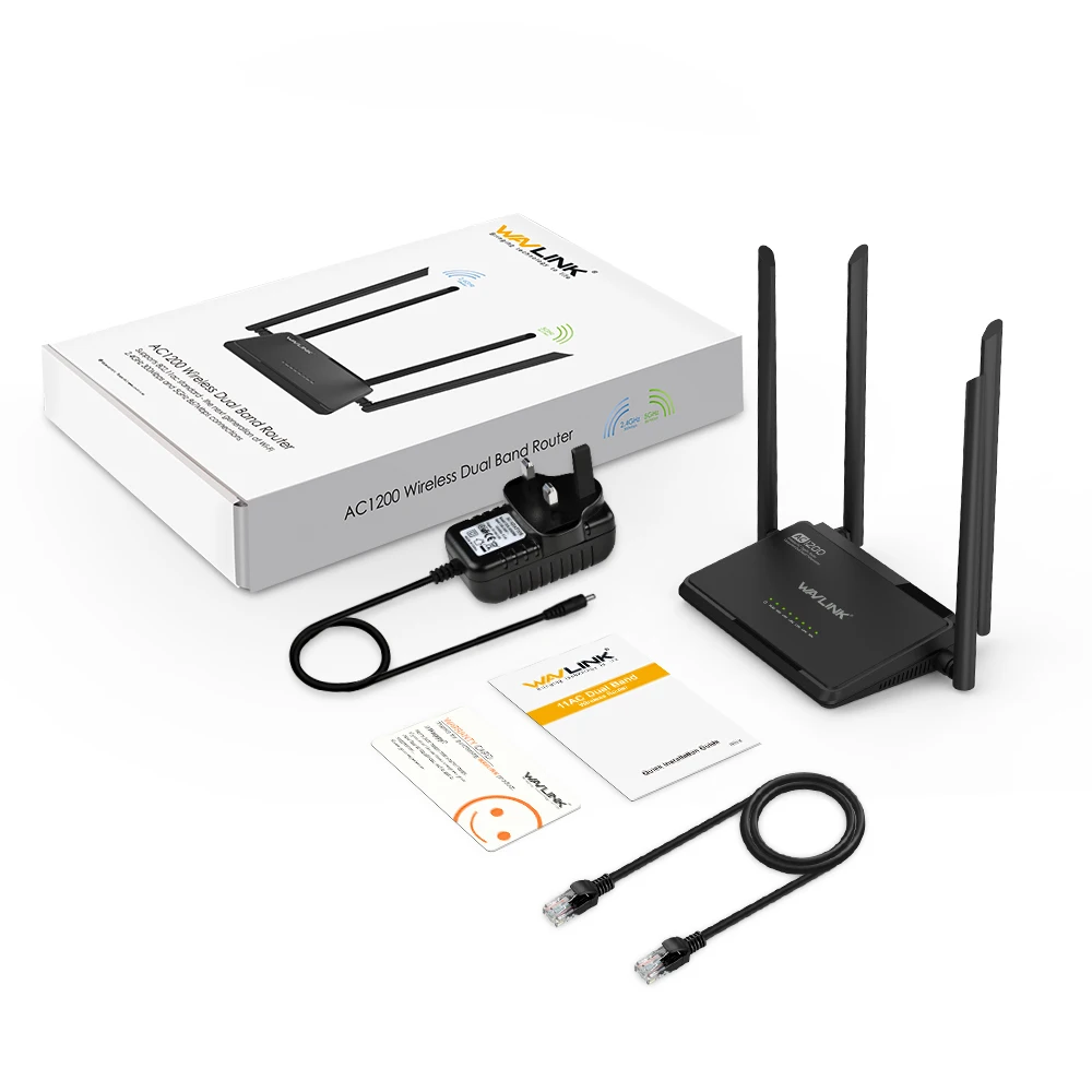 Беспроводной Wi Fi роутер Wavlink AC1200 двухдиапазонный маршрутизатор высокой мощности