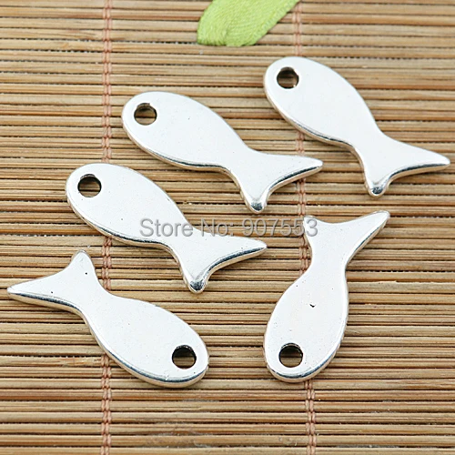 

12pcs tibetan silver tone fish design charms EF1941