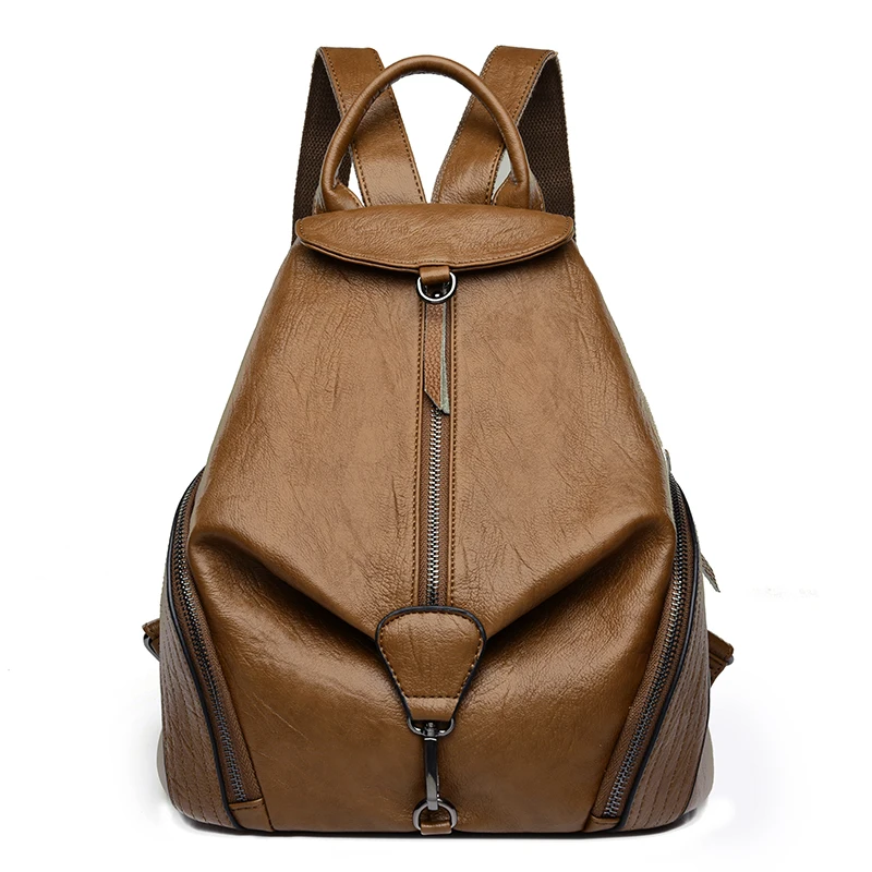 Женский рюкзак mochila feminina, повседневный многофункциональный женский кожаный рюкзак, сумка для путешествий, женская сумка через плечо