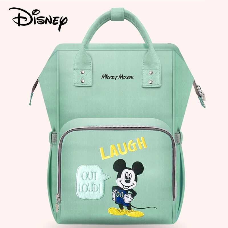 Disney Детская сумка для подгузников подгузник usb Отопление коляска сумки уход за ребенком мумия рюкзак изоляционная Сумка Микки mochila bolsa