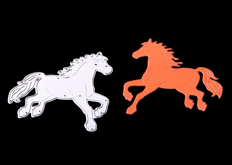 Металлические штампы с лошадью для скрапбукинга Декор поздравительная открытка