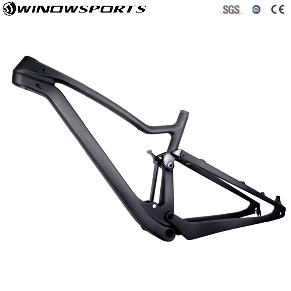 Winow полная подвеска 29er boost велосипеды карбоновая Mtb рама XC 148x12 мм Размер 15," 17,5" 1" 21" карбонная рама рамы для Mtb