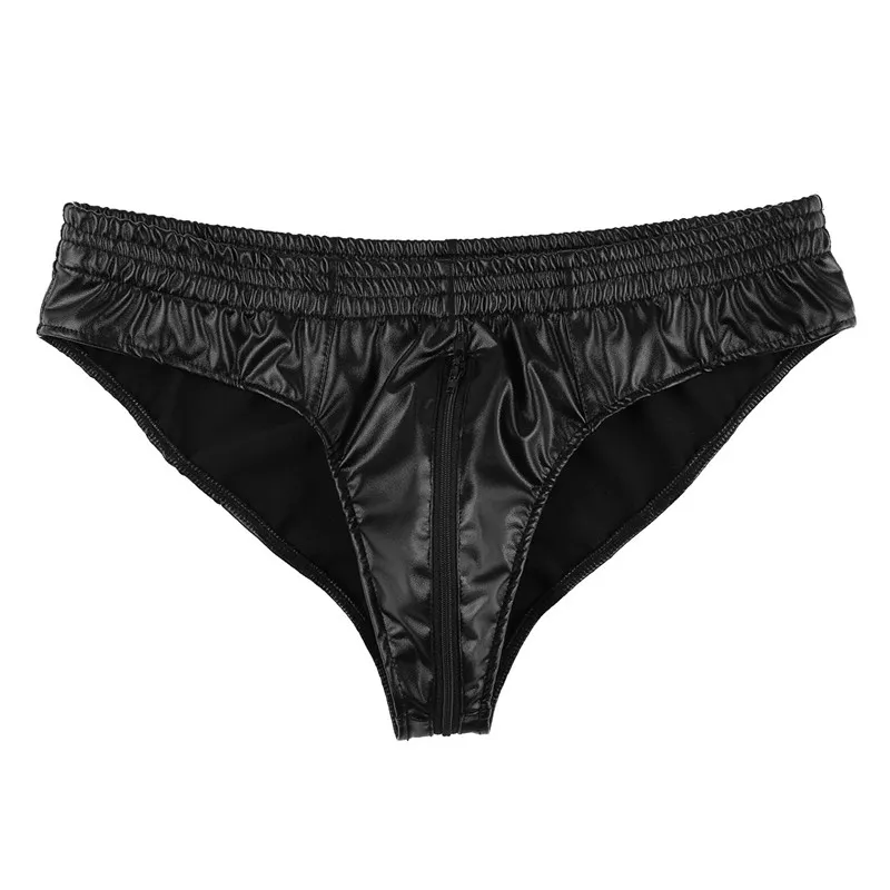 Мужское нижнее белье на молнии с мешочком для пениса мужские трусы низкой талией